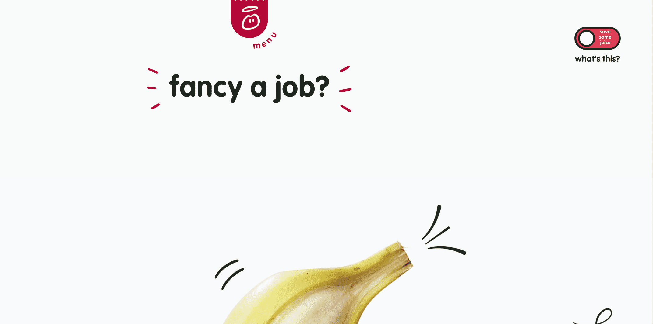 A screenshot of innocent drinks' website jobs board.