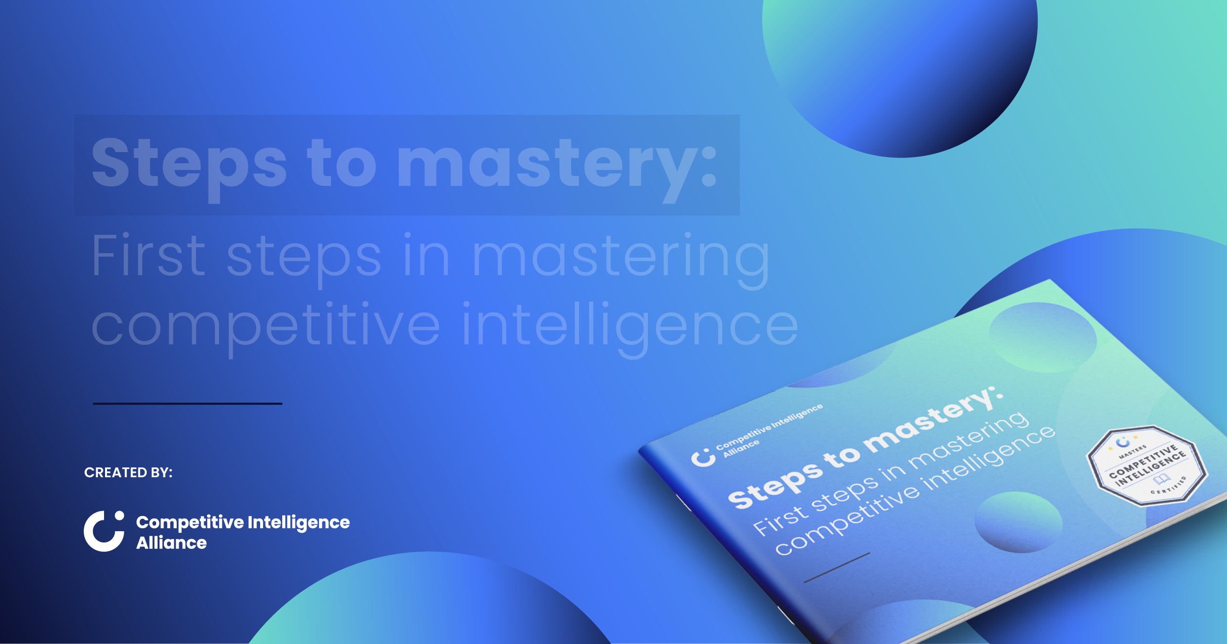 Steps to Mastery eBook: First Steps in Mastering Competitive Intelligence