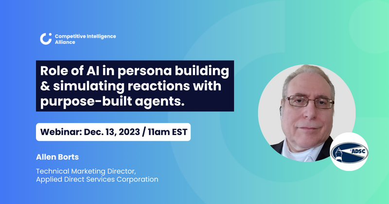 Role of AI in persona building & simulating reactions with purpose-built agents