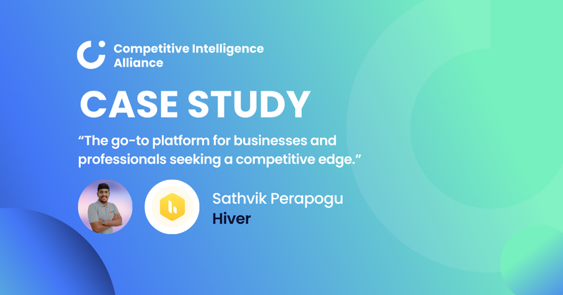 “The go-to platform for businesses and professionals seeking a competitive edge”,  Sathvik Perapogu, Hiver